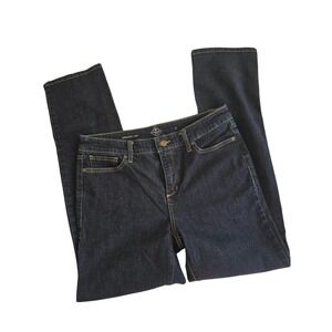 St‎ Johns Bay Blue Dark Wash 5-Pocket Straight Leg Womens 10 Jeans